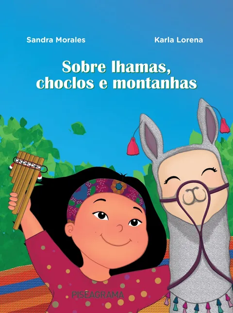 Capa de Sobre lhamas, choclos e montanhas